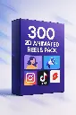 300+ Viral-Ready 2D Animated Reels Pack