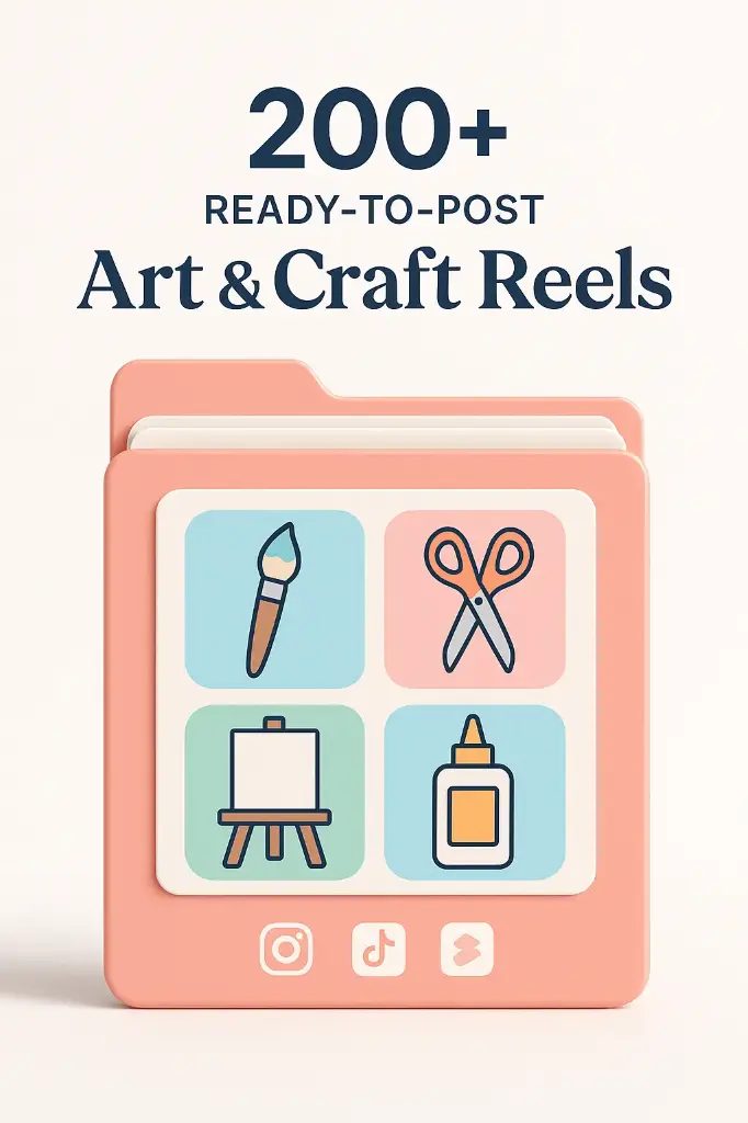 Craft Reel Vault: 200+ Viral Art & DIY Reels Bundle